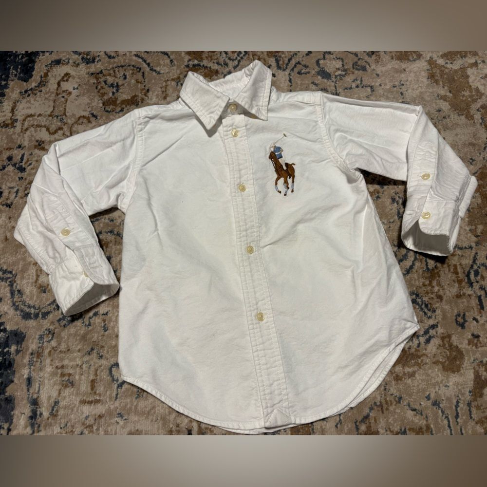 Big Pony Cotton Oxford Shirt Ralph Lauren Boys size 3